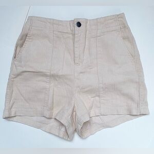 Women's Tan Corduroy Shorts